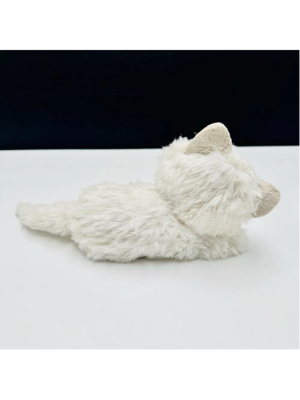 Scruffies White Kitty Chloe Laying Meows Purrs Plush Animagic 8” Toy Cat Kitten